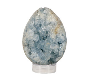 Celestien edelsteen ei 11 x 8 x 6,5 cm | 1044 gram Celestien edelsteen ei 11 x 8 x 6,5 cm | 1044 gram