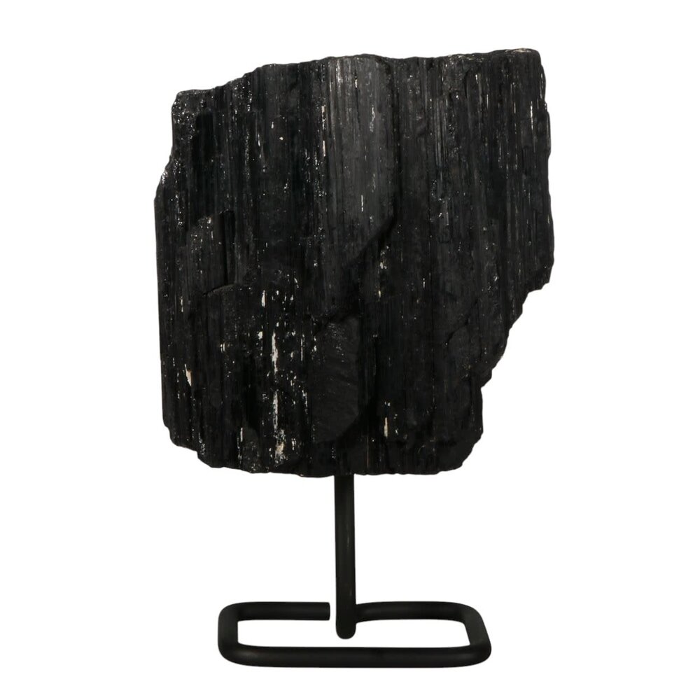 Toermalijn (zwart) ruw op standaard 14 x 14 x 12 cm | 5280 gram Toermalijn (zwart) ruw op standaard 14 x 14 x 12 cm | 5280 gram