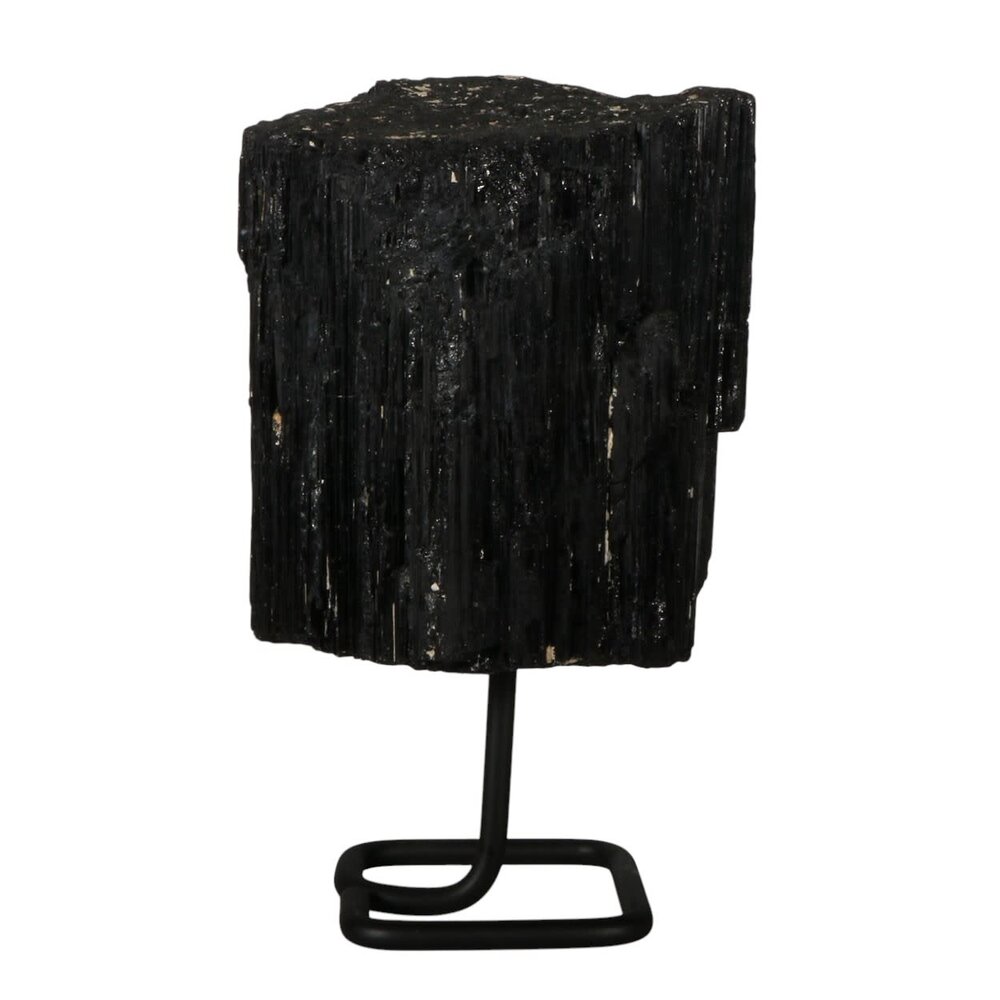 Toermalijn (zwart) ruw op standaard 14 x 14 x 12 cm | 5280 gram Toermalijn (zwart) ruw op standaard 14 x 14 x 12 cm | 5280 gram