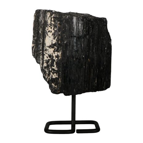 Toermalijn (zwart) ruw op standaard 14 x 14 x 12 cm | 5280 gram Toermalijn (zwart) ruw op standaard 14 x 14 x 12 cm | 5280 gram