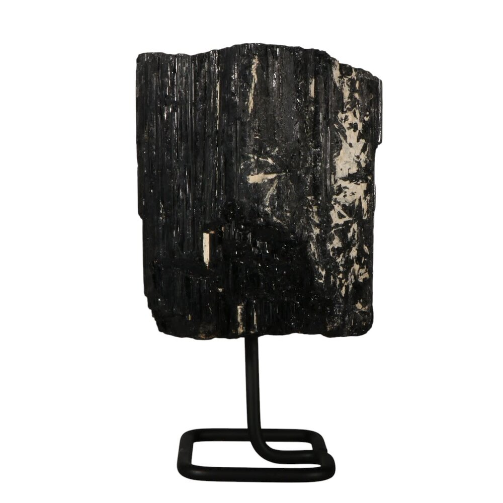 Toermalijn (zwart) ruw op standaard 14 x 14 x 12 cm | 5280 gram Toermalijn (zwart) ruw op standaard 14 x 14 x 12 cm | 5280 gram