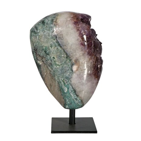 Amethist cluster op standaard 14,5 x 8,1 x 10,9 cm | 1845 gram Amethist cluster op standaard 14,5 x 8,1 x 10,9 cm | 1845 gram