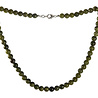Jade (Canadees) (serpentijn) ketting 8 mm kralen Jade (Canadees) (serpentijn) ketting 8 mm kralen