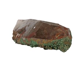 Lemurisch sjamaankwarts kristal met malachiet en ijzer 16 x 6,5 x 4,5 cm | 596 gram Lemurisch sjamaankwarts kristal met malachiet en ijzer 16 x 6,5 x 4,5 cm | 596 gram