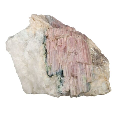 Toermalijn (roze/blauw) met lepidoliet (unicorn stone) ruw 18 x 14,5 x 12 cm | 2309 gram