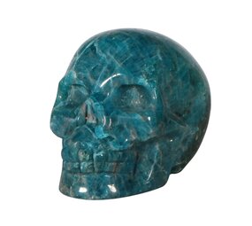 Apatiet kristallen schedel 10,5 x 7 x 7 cm | 874 gram