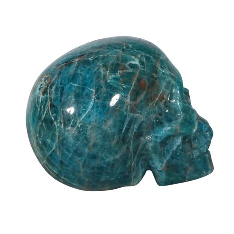 Apatiet kristallen schedel 10,5 x 7 x 7 cm | 874 gram