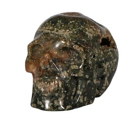 Jaspis (oceaan) kristallen schedel 11 x 8,5 x 8 cm | 878 gram