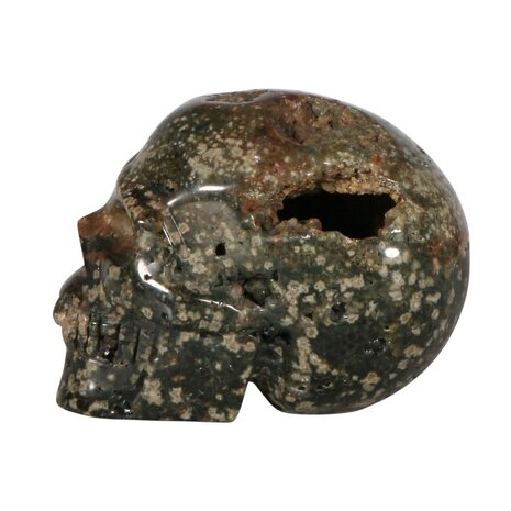 Jaspis (oceaan) kristallen schedel 11 x 8,5 x 8 cm | 878 gram