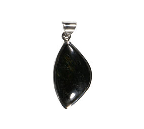 Zilveren hanger nuummiet | ruit 3,1 x 1,8 cm Zilveren hanger nuummiet | ruit 3,1 x 1,8 cm