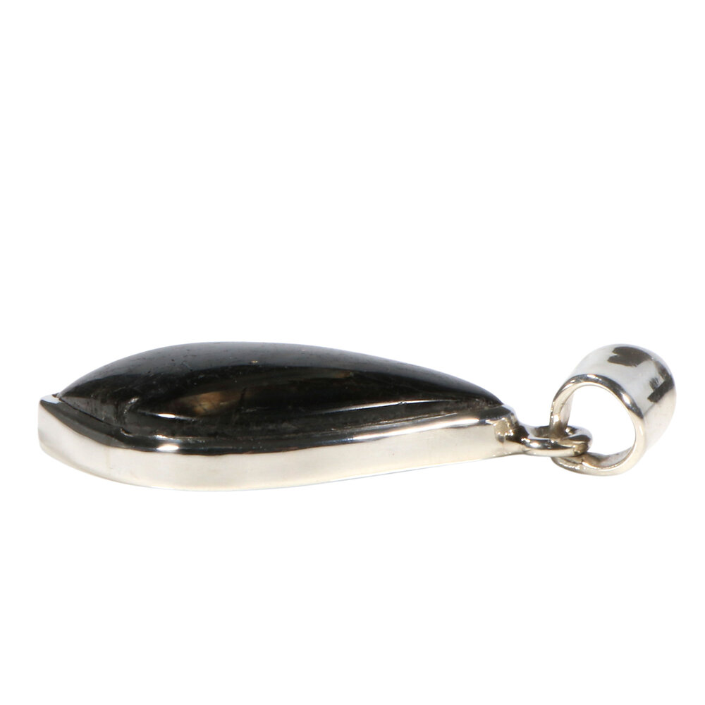 Zilveren hanger nuummiet | wave 3,1 x 1,8 cm Zilveren hanger nuummiet | wave 3,1 x 1,8 cm