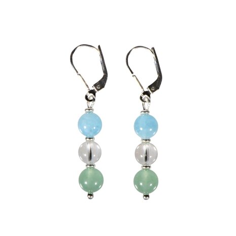 Zilveren oorbellen allergie & huid 6 mm kralen Zilveren oorbellen allergie & huid 6 mm kralen