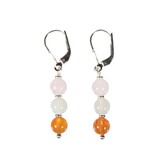 Zilveren oorbellen vruchtbaarheid 6 mm kralen Zilveren oorbellen vruchtbaarheid 6 mm kralen