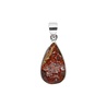 Zilveren hanger agaat (kant) | druppel 2,4 x 1,4 cm Zilveren hanger agaat (kant) | druppel 2,4 x 1,4 cm