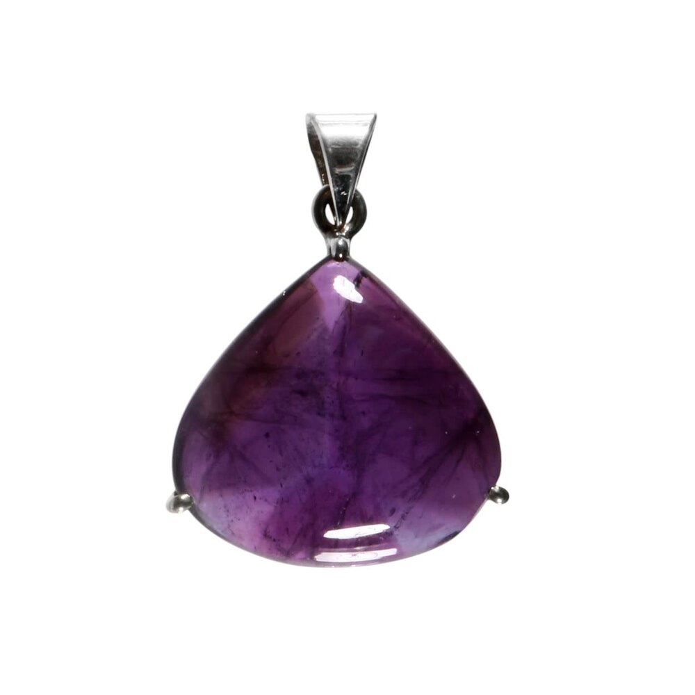 Zilveren hanger amethist| druppel 2,4 x 2,5 cm Zilveren hanger amethist| druppel 2,4 x 2,5 cm