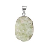 Zilveren hanger apofylliet | ovaal cluster gezet 3,1 x 2,3 cm Zilveren hanger apofylliet | ovaal cluster gezet 3,1 x 2,3 cm