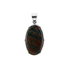 Zilveren hanger heliotroop | ovaal 2,7 x 2 cm Zilveren hanger heliotroop | ovaal 2,7 x 2 cm