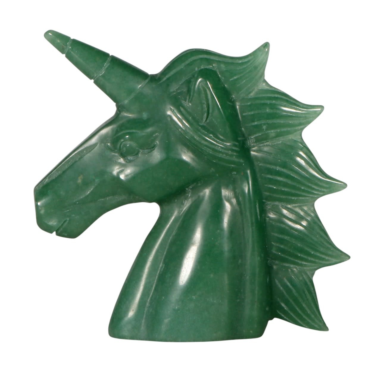 Aventurijn eenhoorn 12 x 12 x 3,5 cm | 400 gram - Spiritual Garden