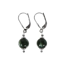 Zilveren oorbellen serafiniet rond 8 mm Zilveren oorbellen serafiniet rond 8 mm