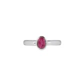 Zilveren ring toermalijn (roze) maat 18 1/2 | ovaal 0,6 x 0,4 cm Zilveren ring toermalijn (roze) maat 18 1/2 | ovaal 0,6 x 0,4 cm