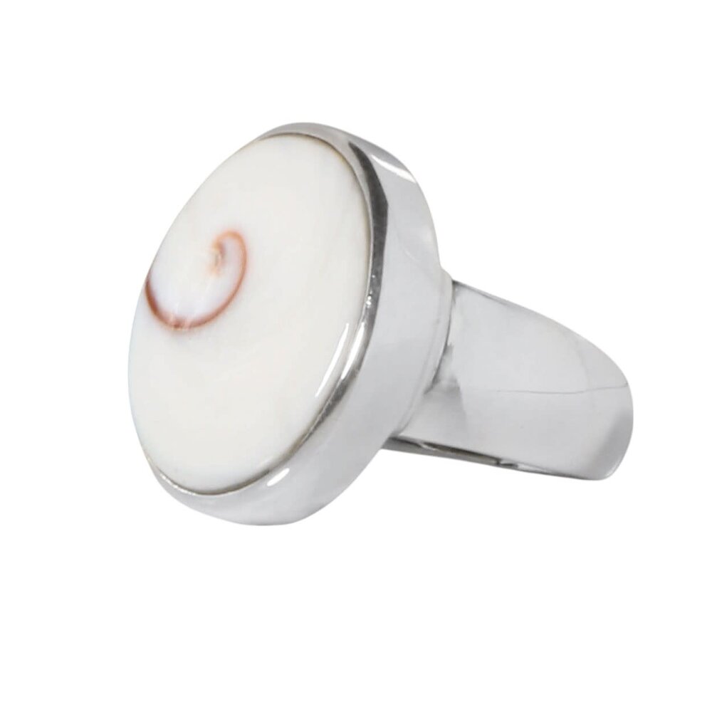 Zilveren ring Shiva oog maat 17 1/2 | ovaal 1,8 x 1,6 cm Zilveren ring Shiva oog maat 17 1/2 | ovaal 1,8 x 1,6 cm