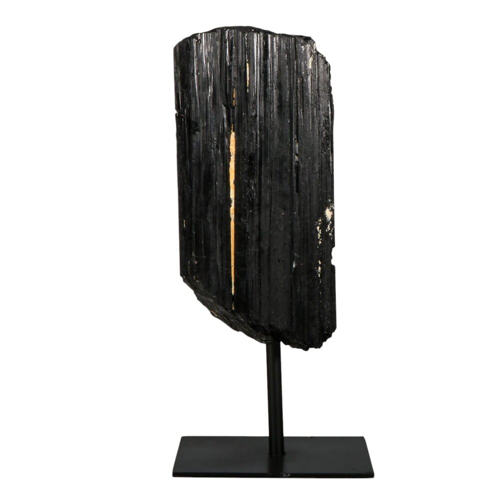 Toermalijn (zwart) ruw op standaard 17 x 7 x 6 cm | 1840 gram Toermalijn (zwart) ruw op standaard 17 x 7 x 6 cm | 1840 gram