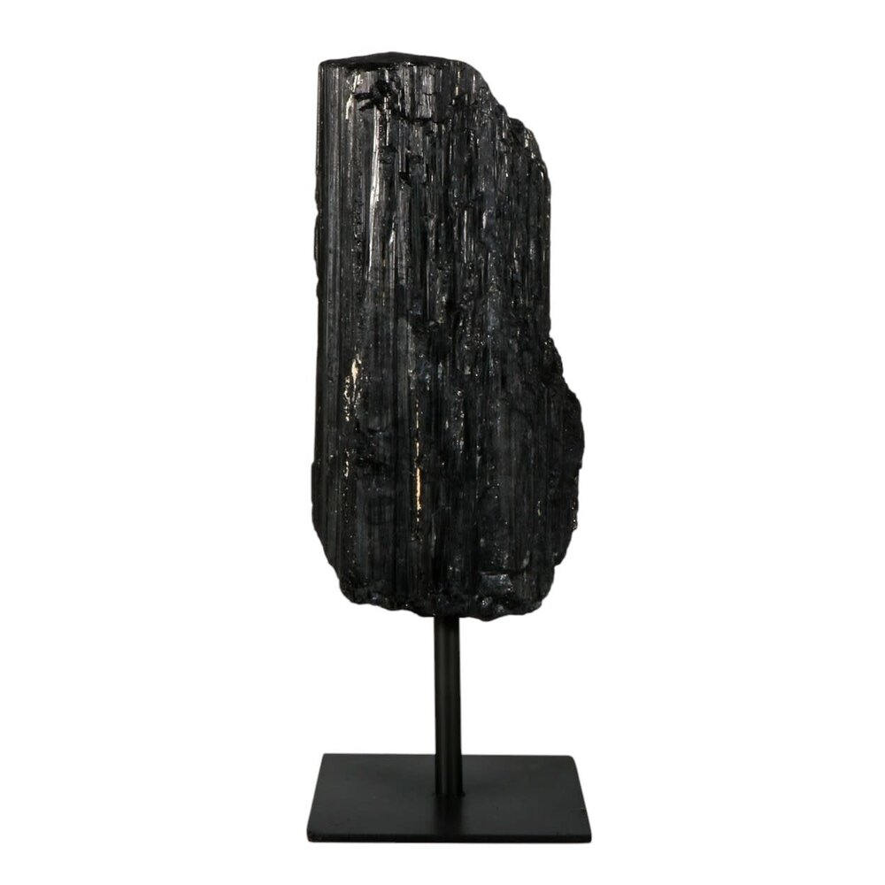 Toermalijn (zwart) ruw op standaard 17 x 7 x 6 cm | 1840 gram Toermalijn (zwart) ruw op standaard 17 x 7 x 6 cm | 1840 gram