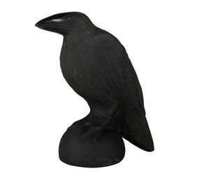 Obsidiaan (zwart) raaf 12 x 7,5 x 5 cm