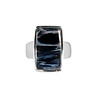 Zilveren ring pietersiet (blauw) maat 19 1/2 | rechthoek 2 x 1,2 cm Zilveren ring pietersiet (blauw) maat 19 1/2 | rechthoek 2 x 1,2 cm