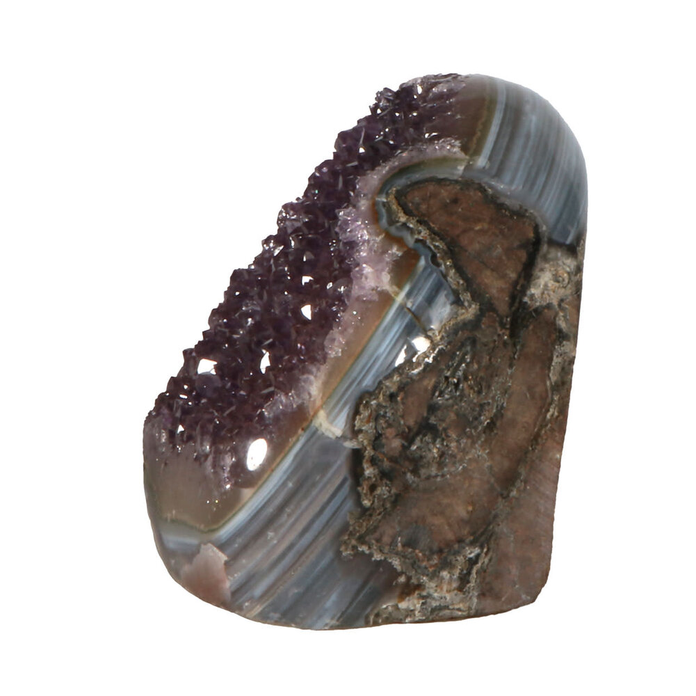 Amethist (galaxy) cluster staand 8,5 x 7,5 x 6 cm | 488 gram Amethist (galaxy) cluster staand 8,5 x 7,5 x 6 cm | 488 gram