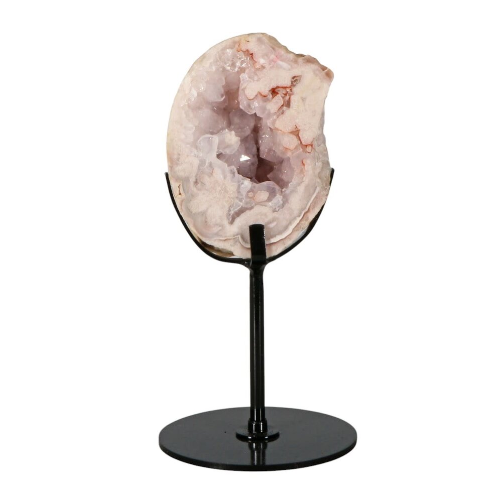 Amethist (roze) A-kwaliteit op standaard 8,5 x 6,5 x 6 cm | 511 gram