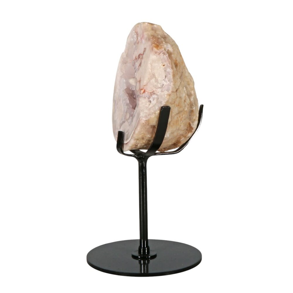 Amethist (roze) A-kwaliteit op standaard 8,5 x 6,5 x 6 cm | 511 gram