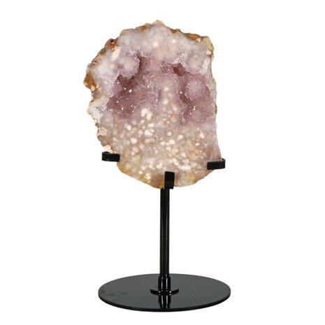 Amethist (roze) A-kwaliteit op standaard 12 x 9,5 x 4 cm | 730 gram Amethist (roze) A-kwaliteit op standaard 12 x 9,5 x 4 cm | 730 gram