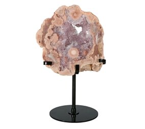 Amethist (roze) A-kwaliteit op standaard 14 x 13,5 x 3 cm | 1044 gram Amethist (roze) A-kwaliteit op standaard 14 x 13,5 x 3 cm | 1044 gram