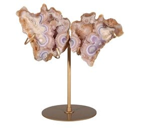 Amethist (roze) A-kwaliteit vlinder op standaard 22 x 12,5 x 4 cm | 964 gram Amethist (roze) A-kwaliteit vlinder op standaard 22 x 12,5 x 4 cm | 964 gram