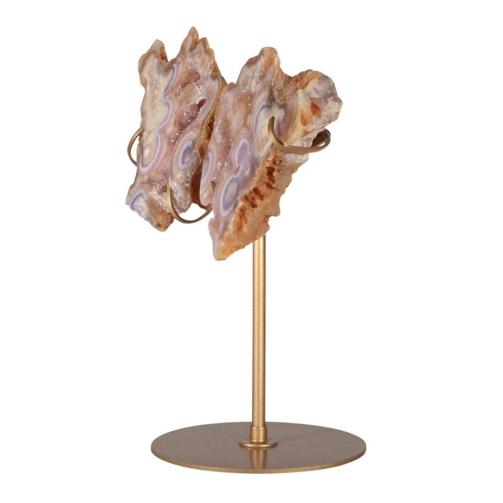 Amethist (roze) A-kwaliteit vlinder op standaard 22 x 12,5 x 4 cm | 964 gram Amethist (roze) A-kwaliteit vlinder op standaard 22 x 12,5 x 4 cm | 964 gram