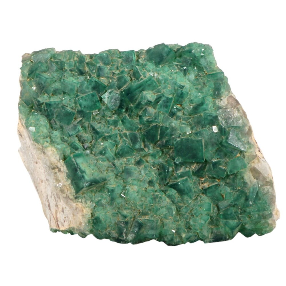 Fluoriet (groen) cluster staand 18 x 16,5 x 7,5 cm | 2228 gram