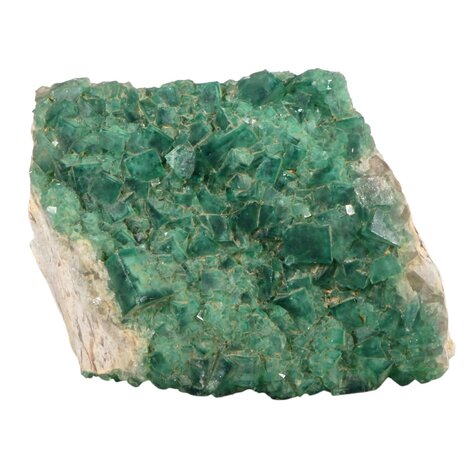 Fluoriet (groen) cluster staand 18 x 16,5 x 7,5 cm | 2228 gram