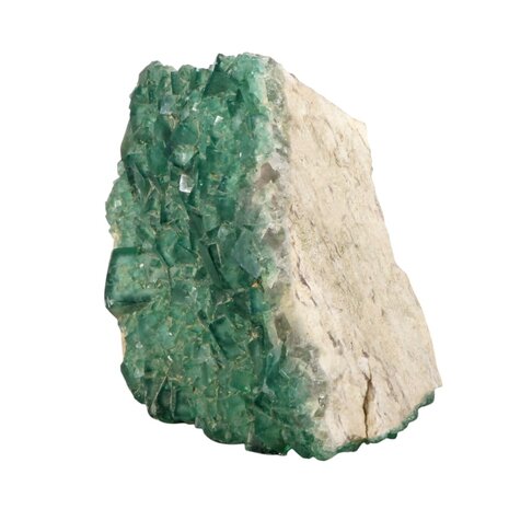 Fluoriet (groen) cluster staand 18 x 16,5 x 7,5 cm | 2228 gram