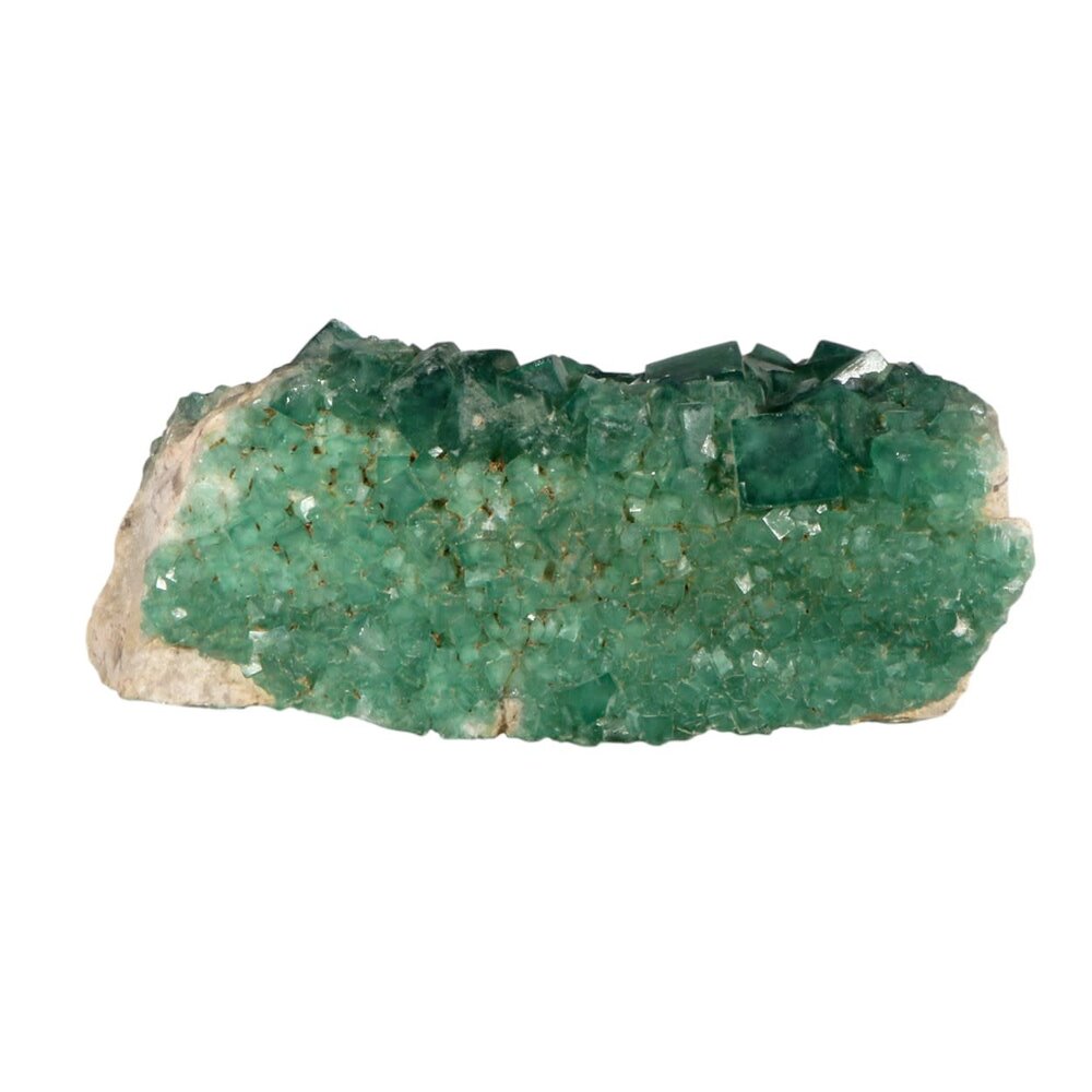 Fluoriet (groen) cluster staand 18 x 16,5 x 7,5 cm | 2228 gram