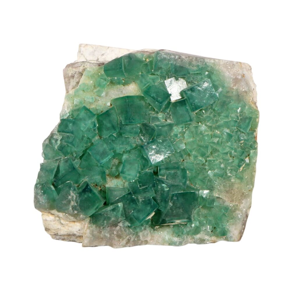 Fluoriet (groen) cluster staand 13 x 12,5 x 8,5 cm | 1644 gram