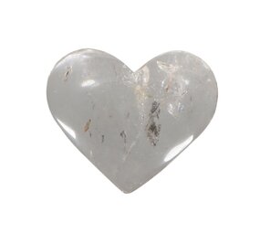 Bergkristal edelsteen hart 5,5 - 6,5 cm