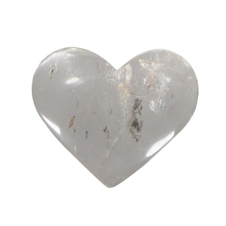 Bergkristal edelsteen hart 5,5 - 6,5 cm