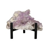 Amethist bloem cluster op standaard 13,5 x 10 x 6 cm | 401 gram