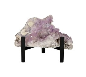 Amethist bloem cluster op standaard 13,5 x 10 x 6 cm | 401 gram