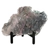 Amethist bloem met prasioliet cluster op standaard 19 x 11,5 x 1 cm | 630 gram Amethist bloem met prasioliet cluster op standaard 19 x 11,5 x 1 cm | 630 gram