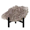 Amethist met prasioliet cluster op standaard 17,5 x 11 x 9 cm | 1126 gram Amethist met prasioliet cluster op standaard 17,5 x 11 x 9 cm | 1126 gram