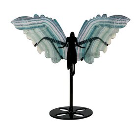 Fluoriet (multi) engel op standaard 26,5 x 12 x 0,5 cm | 589 gram Fluoriet (multi) engel op standaard 26,5 x 12 x 0,5 cm | 589 gram