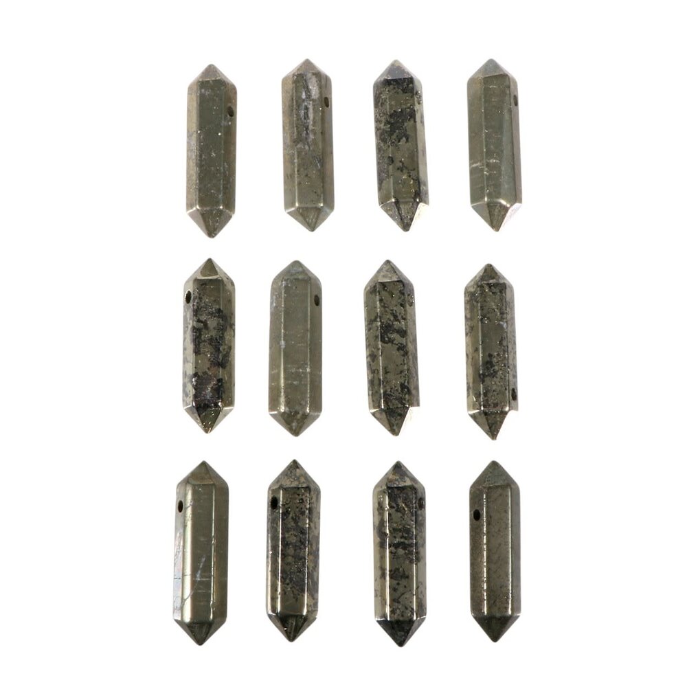 Pyriet hanger dubbeleinder doorboord