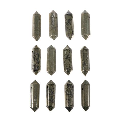 Pyriet hanger dubbeleinder doorboord